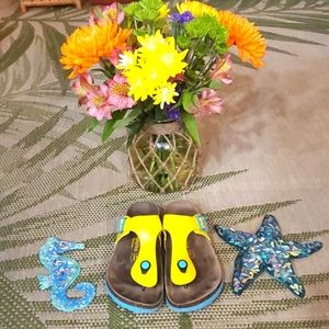 VEGAPINO Collection Bright Yellow Sandals